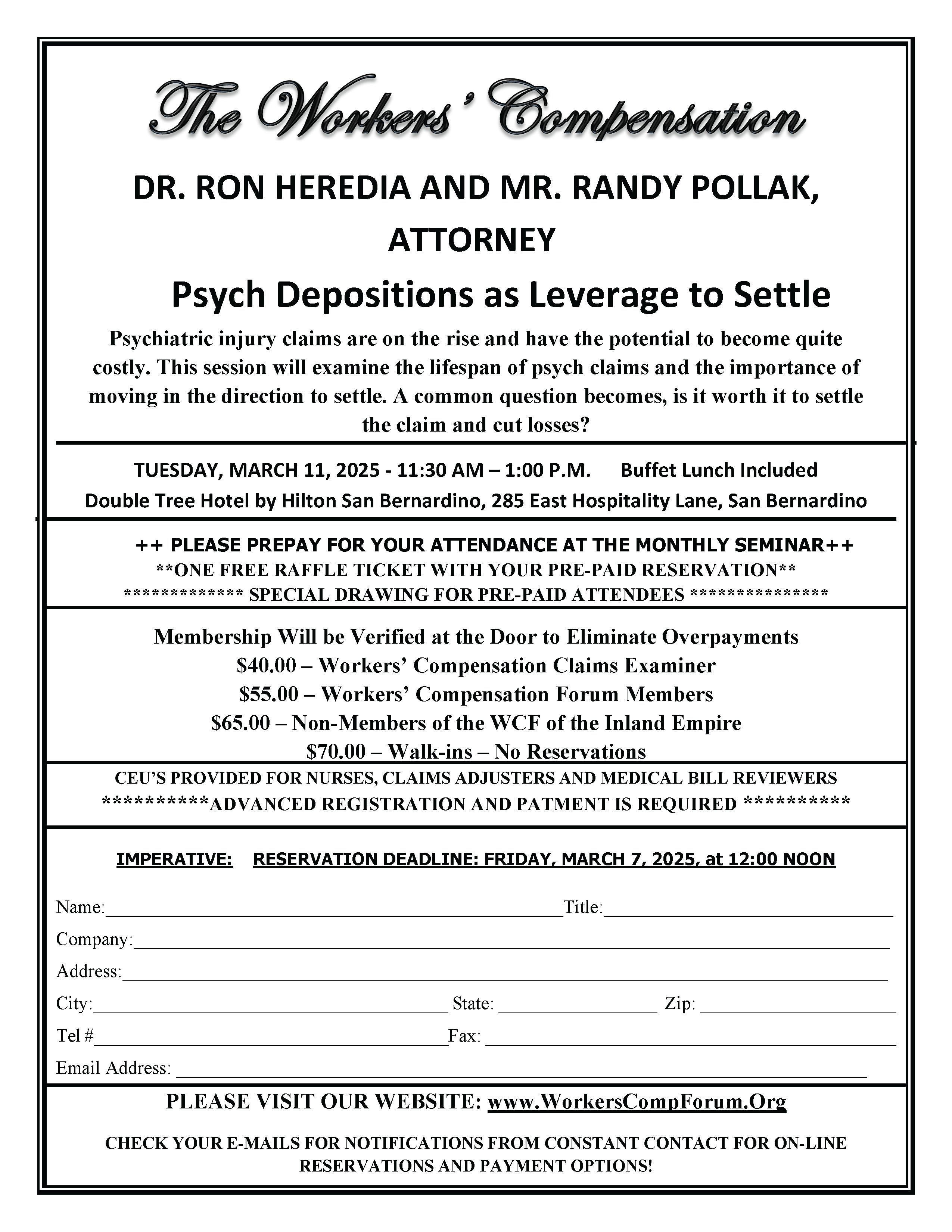 FLYER MAR 11 - DR. RONALD HEREDIA