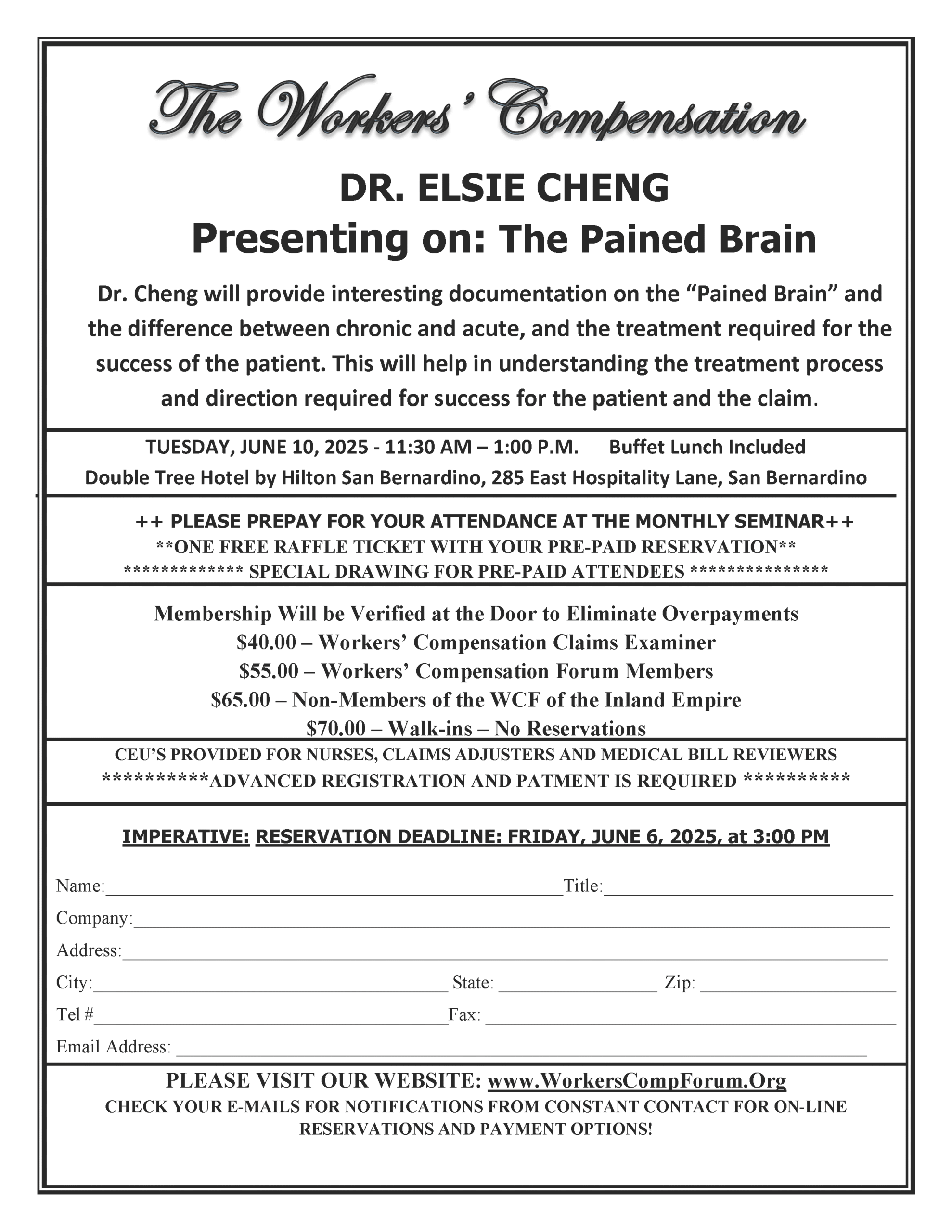 FLYER JUNE 10 - DR ELSIE CHENG MD